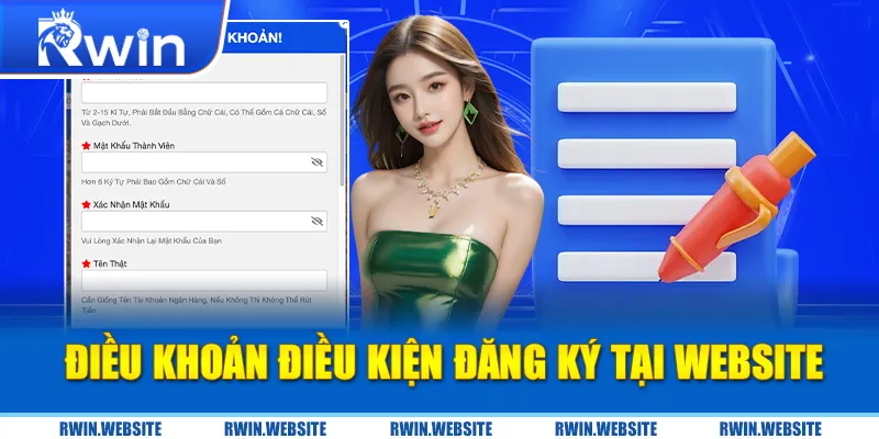 Điều khoản điều kiện đăng ký tại website